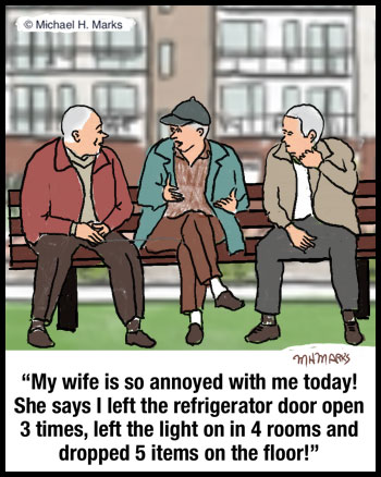 Annoyed wife